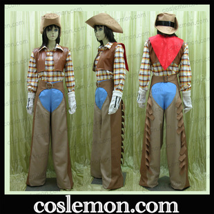 coslemon迪士尼Disney 西部牛仔 高飞 cos服全套cosplay男女服装