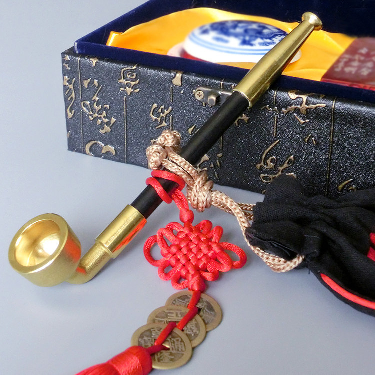 铜质大号烟袋锅子旱烟袋东北老人旱烟杆长烟斗传统老式旱烟枪