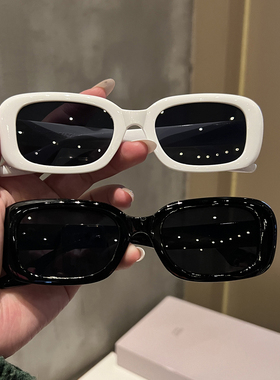 黑色窄版墨镜女2024新款