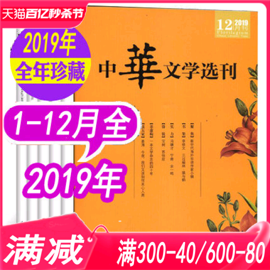 19年珍藏中华文学选刊杂志