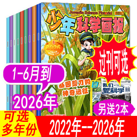 【全年套餐可选】少年科学画报杂志2026年1/2/3/4/5月/2025年1-12月+2024年可选 可订阅 青少年科普课外阅读非万物