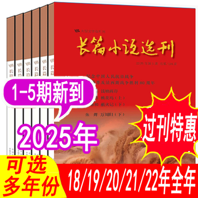 长篇小说选刊杂志2025年等可选