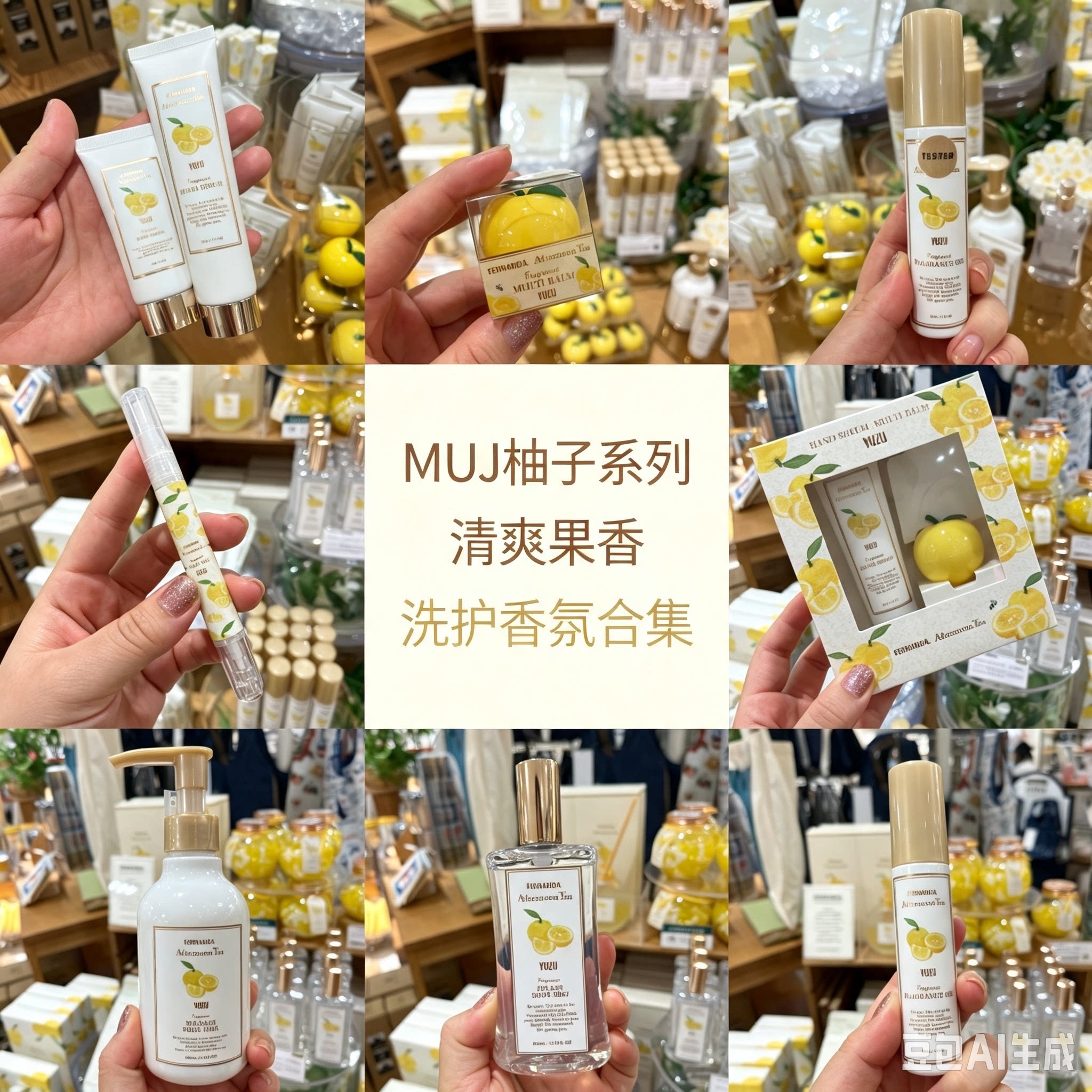 日本采购afternoon tea 下午茶柚子系列护手霜香氛唇膏身体乳礼盒图片