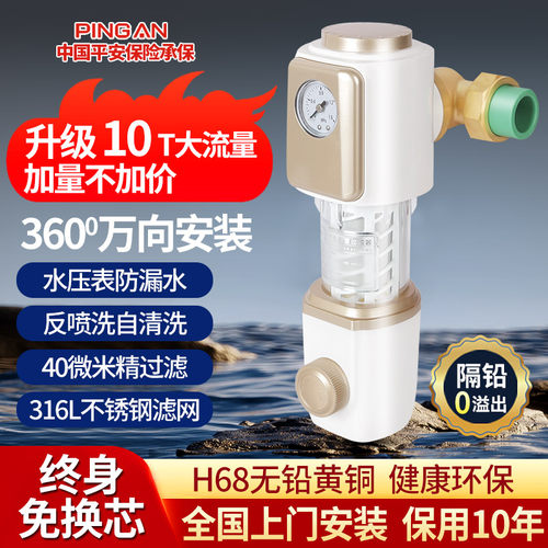 万向旋转家用铜防爆前置过滤器