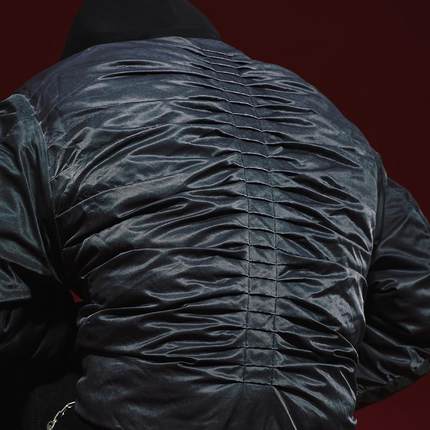 Remedy 冬季新款国潮夹棉bomber棉服外套美式潮牌褶皱飞行夹克男