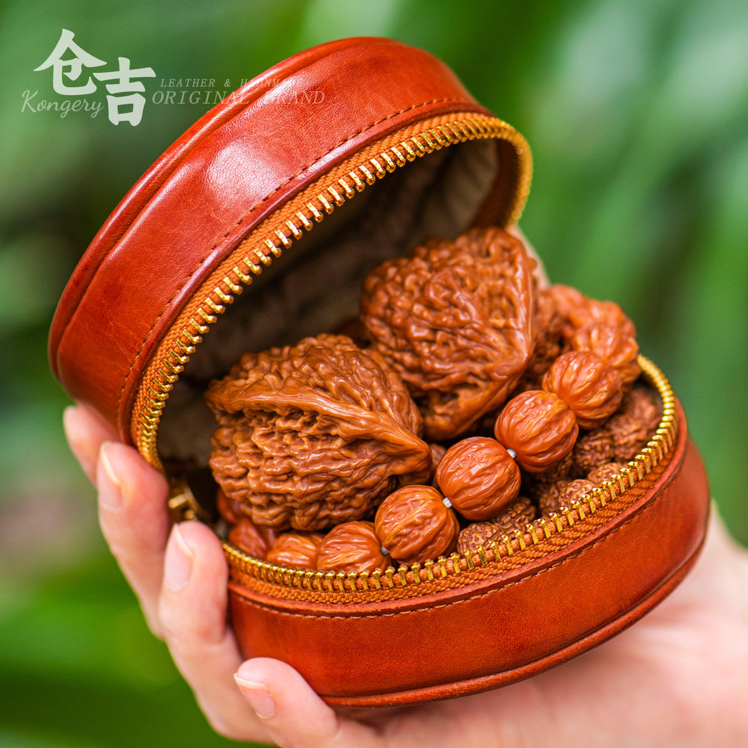 【至尊貔貅】手串收纳包！仓吉手工头层牛皮小圆包腰包核桃文玩包,箱包皮具/热销女包/男包,男士包袋,淘宝优惠券,粉丝福利购,淘宝优惠卷