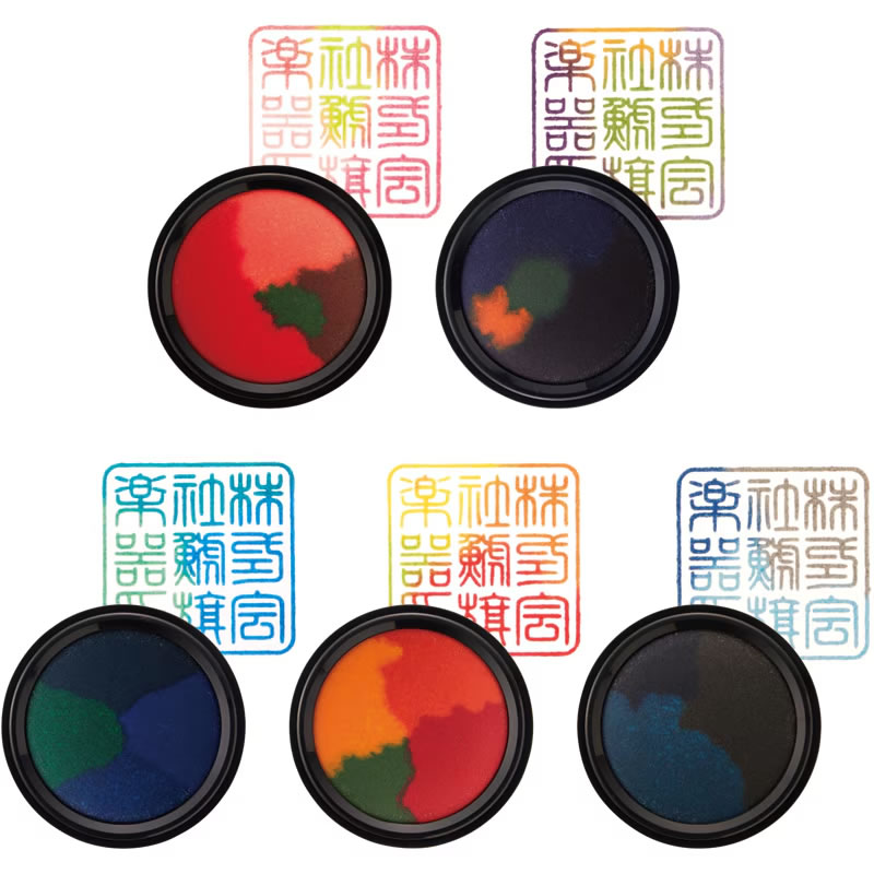 shachihata幻彩朱肉印台
