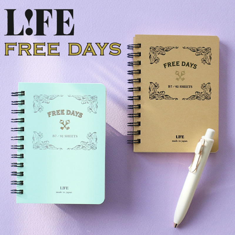 日本LIFE迷你线圈本一页4分格