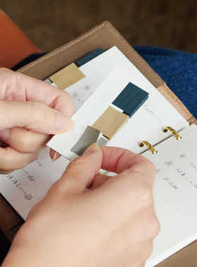 日本kanmido甘美堂nuun布艺便利贴索引贴加厚ins和风手帐配件周边