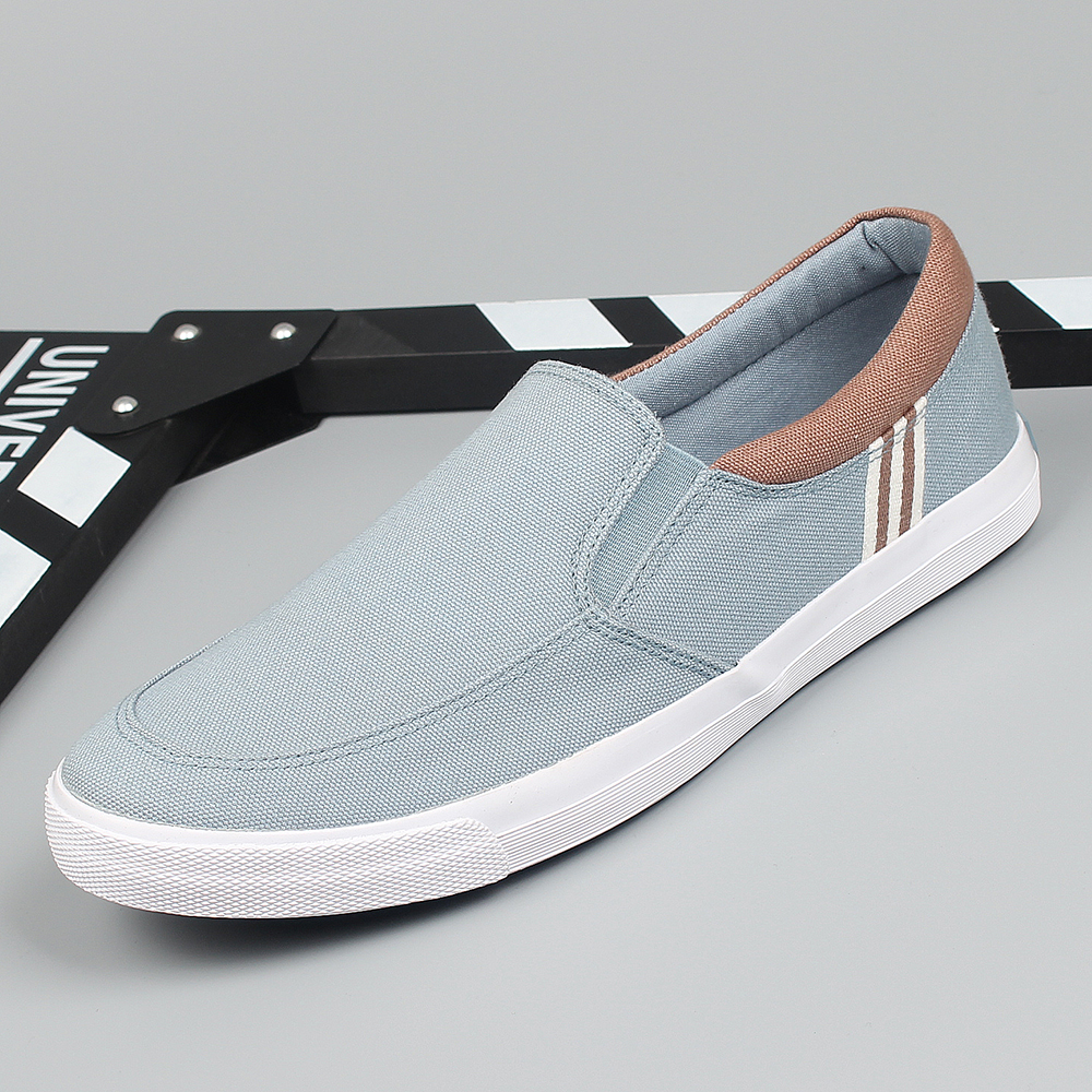 休闲鞋鞋橡胶一步帆布鞋男青年