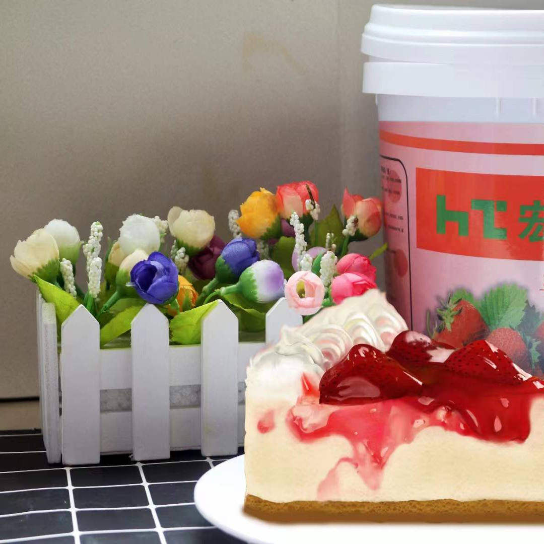 宏雪草莓果酱烘焙果粒馅面包蛋糕夹心馅果肉馅带颗粒商用5KG包邮