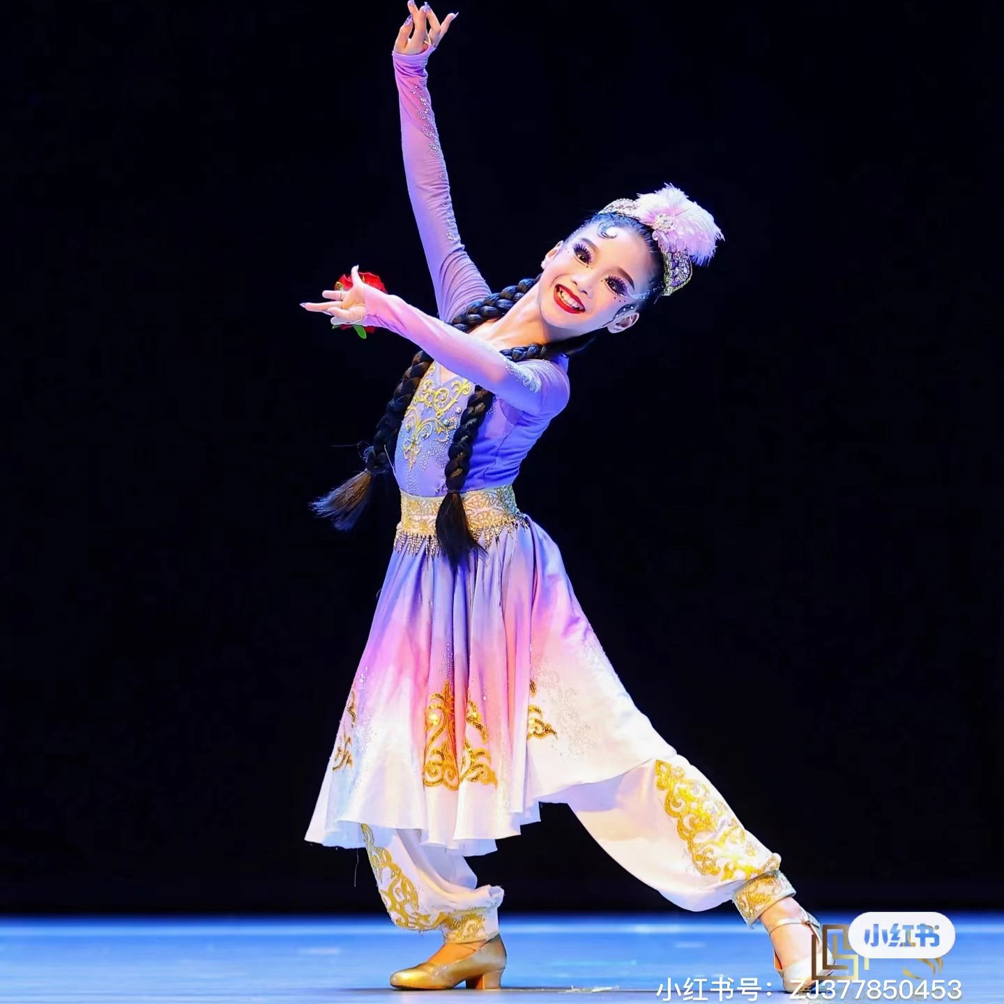 新款儿童新疆舞蹈演出服维吾尔族女童克孜力古丽大摆裙民族舞蹈服