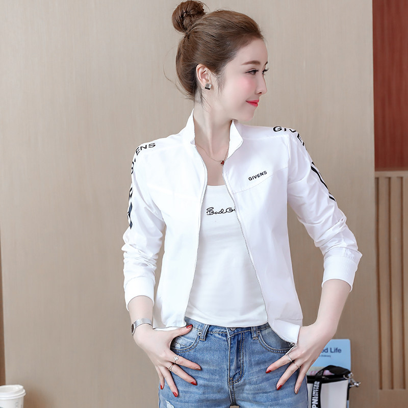 Short coat spring clothes 2019 new pattern Korean Edition student Versatile letter Thin section Long sleeve Jacket spring and autumn jacketin the Women's clothing/Boutique , Jacket  category - from Buy2taobao.com to provide professional Taobao agent buy service