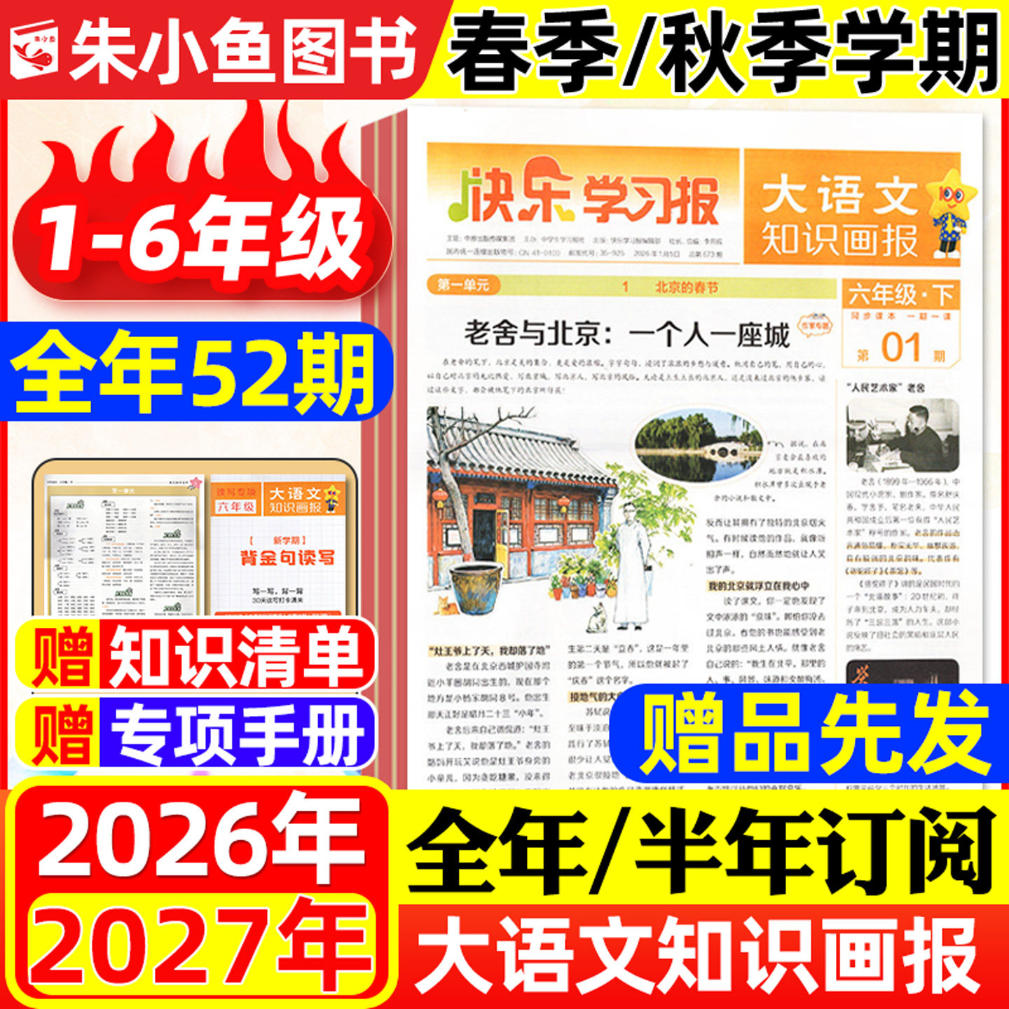 1月现货【全年/半年订阅】少年科普报科学知识画报杂志2026年1-12月春季/秋季学期8-15岁学生青少年新闻大语文报纸看天下2025过刊