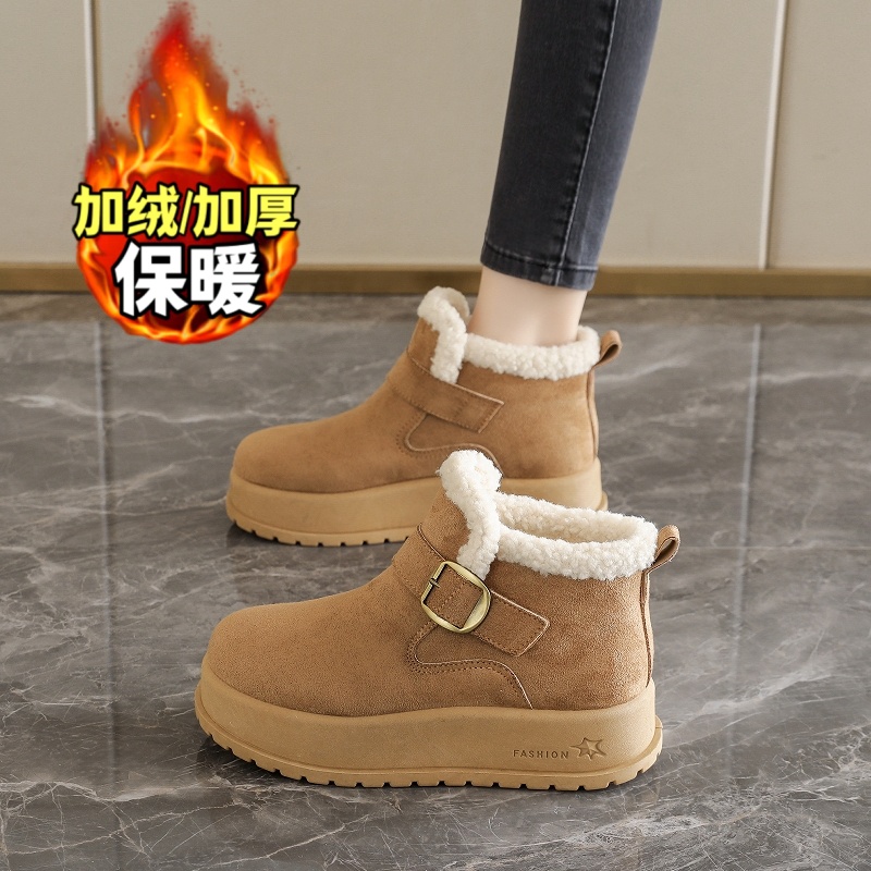加厚保暖高帮勃肯棉鞋子34码