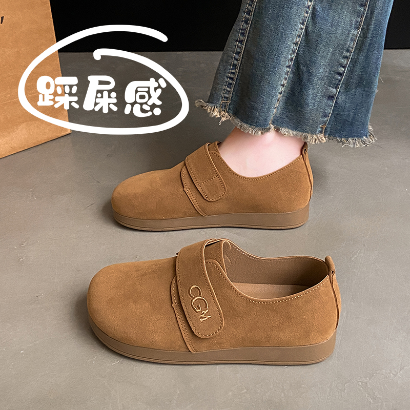 春秋百搭乐福单鞋34码孕妇博肯鞋