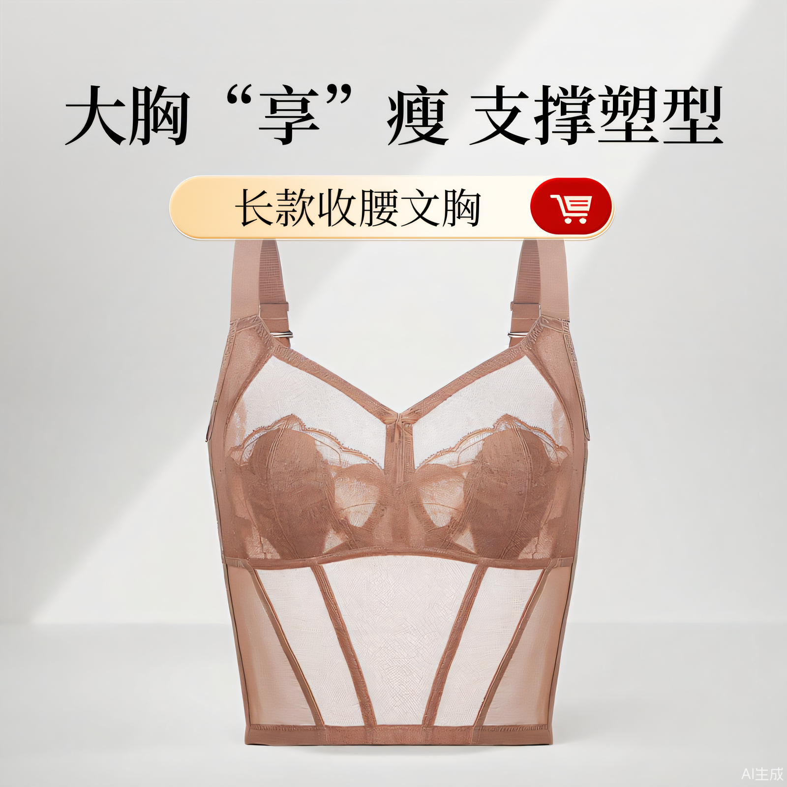 新品无钢圈大胸显小兔耳杯大码内衣女全罩杯防凸点收副乳文胸9扣,女士内衣/男士内衣/家居服,文胸,淘宝优惠券,粉丝福利购,淘宝优惠卷