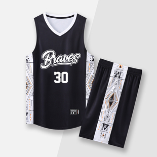 篮球服套装男大学生黑色球衣定制儿童背心夏季比赛队服团购潮印字
