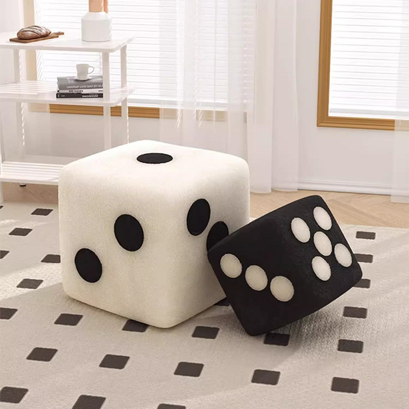 骰子小凳子家用矮凳小板凳实木凳子沙发凳客厅创意坐凳茶几穿鞋凳