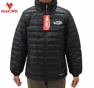 康威女士冬季保暖轻型鸭绒外套立领羽绒服