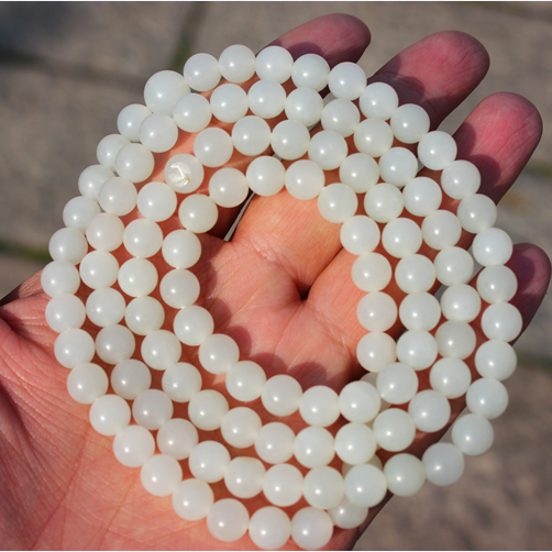 收藏级108颗手链新疆和田玉籽料