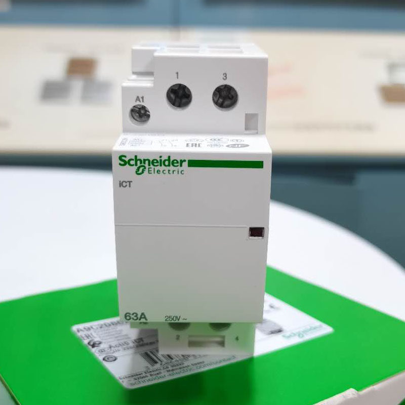 施耐德家用接触器 iCT2P63A 交流AC220V2NO常开 A9C20862 导轨式