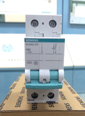 西门子绿色系断路器2P10A16A20A32A40A2P63A 双进双出 小型断路器