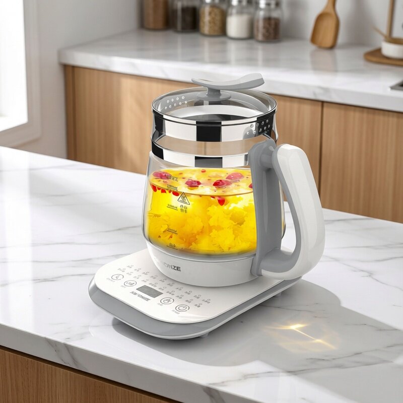 天际养生壶家用多功能全自动办公室煮茶器煮花茶壶烧水壶电热1.8L