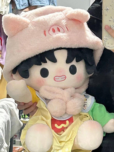 TNT时代少年团宋亚轩鱼丸刘耀文狼牙属性周边40CM坐姿白皮棉花娃