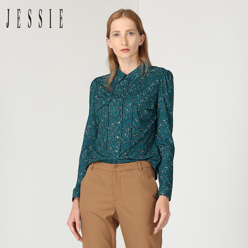 jessie杰西女装专柜正品  2018年秋款衬衫jgffb046 799