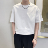 T8031-P48控68宽松简约款百搭男士短袖T恤时尚休闲体恤衫潮流半袖，男装T恤，星座1101-1
