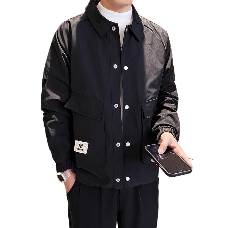 JK02P98控138秋季工装夹克男韩版宽松翻领外套潮流青年休闲男装,男装夹克,星座1101-1