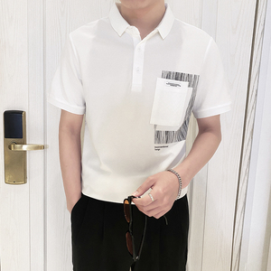 PL1109-P58控78时尚短袖翻领T恤男2025夏季款韩版潮流休闲POLO衫图片