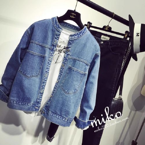 宽松韩版牛仔外套女设计感百搭