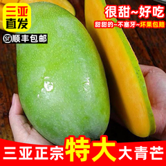 【顺丰】海南三亚大青芒果10斤带箱礼盒装净重8斤三亚金煌芒果