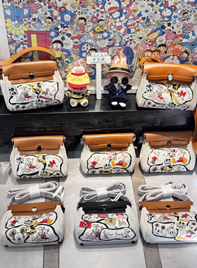 现货特价！韩版自制ins复古remake米奇米妮斜挎包mini herbag包包