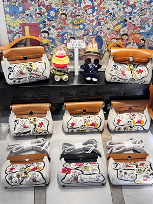 现货特价！韩版自制ins复古remake米奇米妮斜挎包mini herbag包包