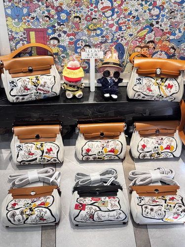 现货特价！韩版自制ins复古remake米奇米妮斜挎包mini herbag包包