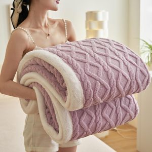 【所有姐姐的衣橱直播间】毛毛雨毛毯双层加厚冬季保暖沙发盖毯