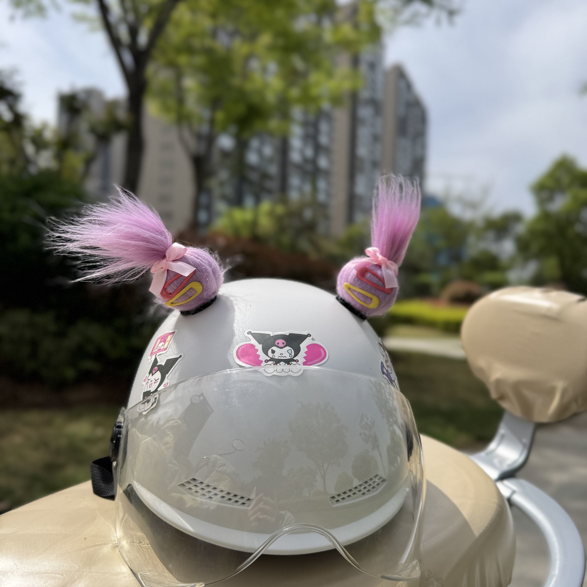 创意搞怪头盔配饰电动车装饰可爱