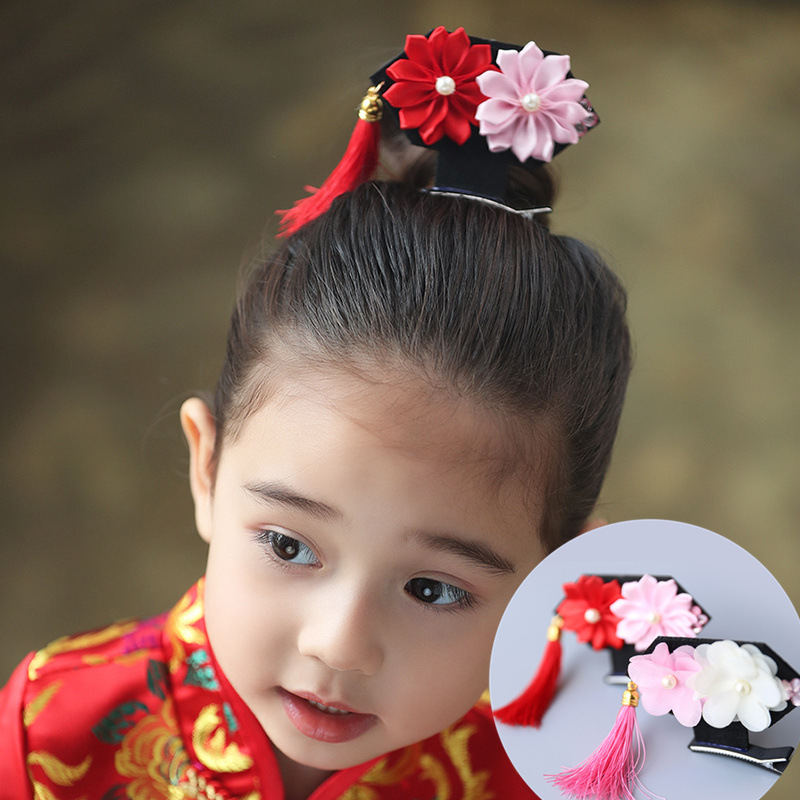 新款格格发夹宫廷女儿童宝宝花朵