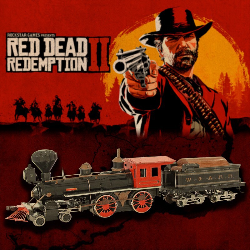 钢魔像批发荒野大镖客 全金属不锈钢DIY手工3D立体拼图拼装模型