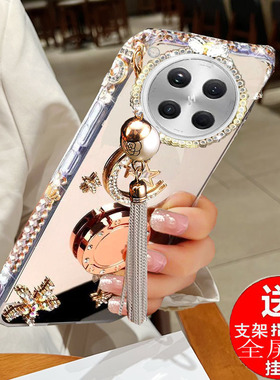 适用于 OPPOFindX8s手机壳镜面PKT110镶钻硅胶findx8s女款高档奢华款水钻