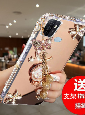 适用于OPPOA32手机壳A11S硅胶软壳PDVM00镜头镜面防摔opopa 镶钻化妆镜opp0a网红女款保护套0pp0A高颜值opooA