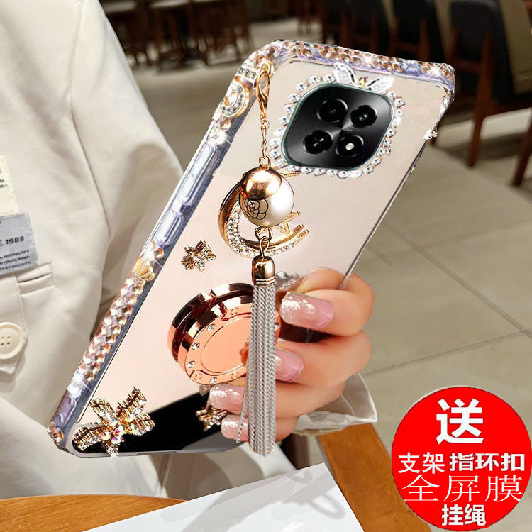适用真我V60手机壳Realme V60S保护套RMX3995新款RMX3996外壳OPPO硅胶RealmeV6O全包防摔Realme男女水钻镜面