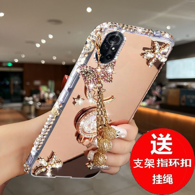 适用于 华为nova8手机壳新款ANG一AN00保护硅胶套nove8pro镜头全包水钻防摔超薄BRQ-ANOO镜面软nova8外壳女款