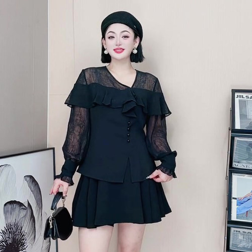 2851高级感小众上衣大码女装显瘦长袖时尚气质早春新款打底衫洋气