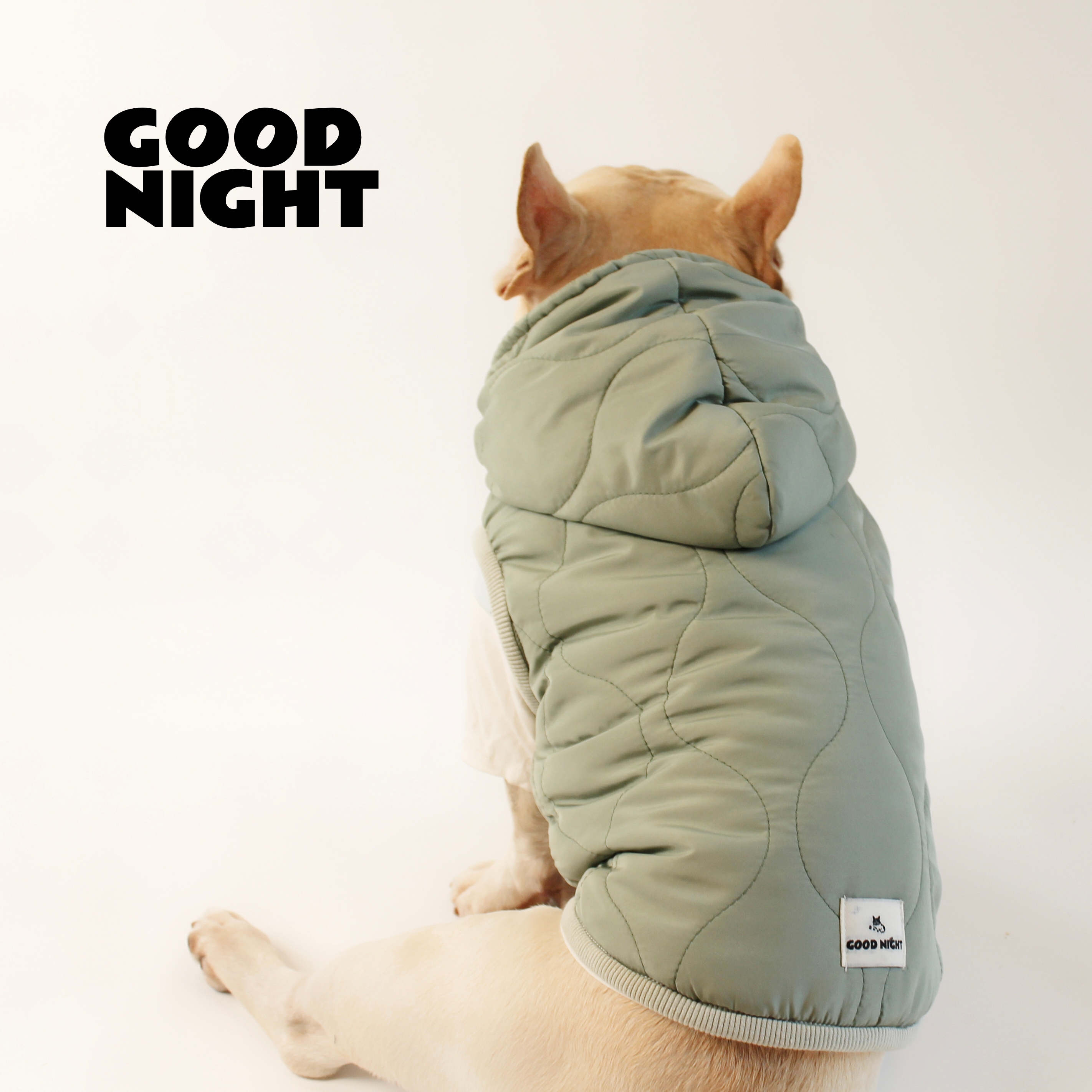 GOODNIGHT晚安法斗巴哥柯基法斗衣服秋冬款狗狗衣服保暖棉服外套