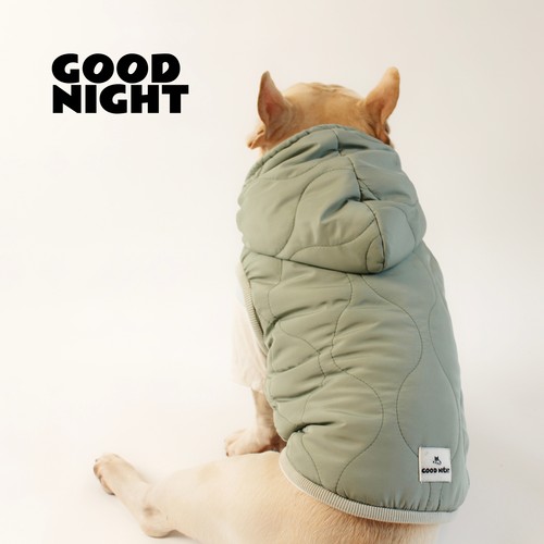 GOODNIGHT晚安法斗巴哥柯基法斗衣服秋冬款狗狗衣服保暖棉服外套