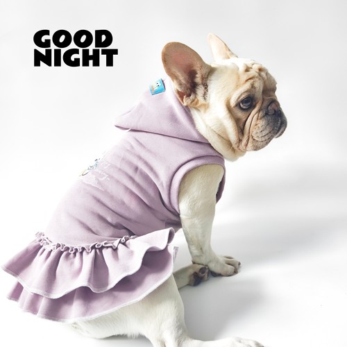 GOODNIGHT晚安法斗巴哥柯基法斗衣服秋冬款卫衣狗狗衣服背心裙